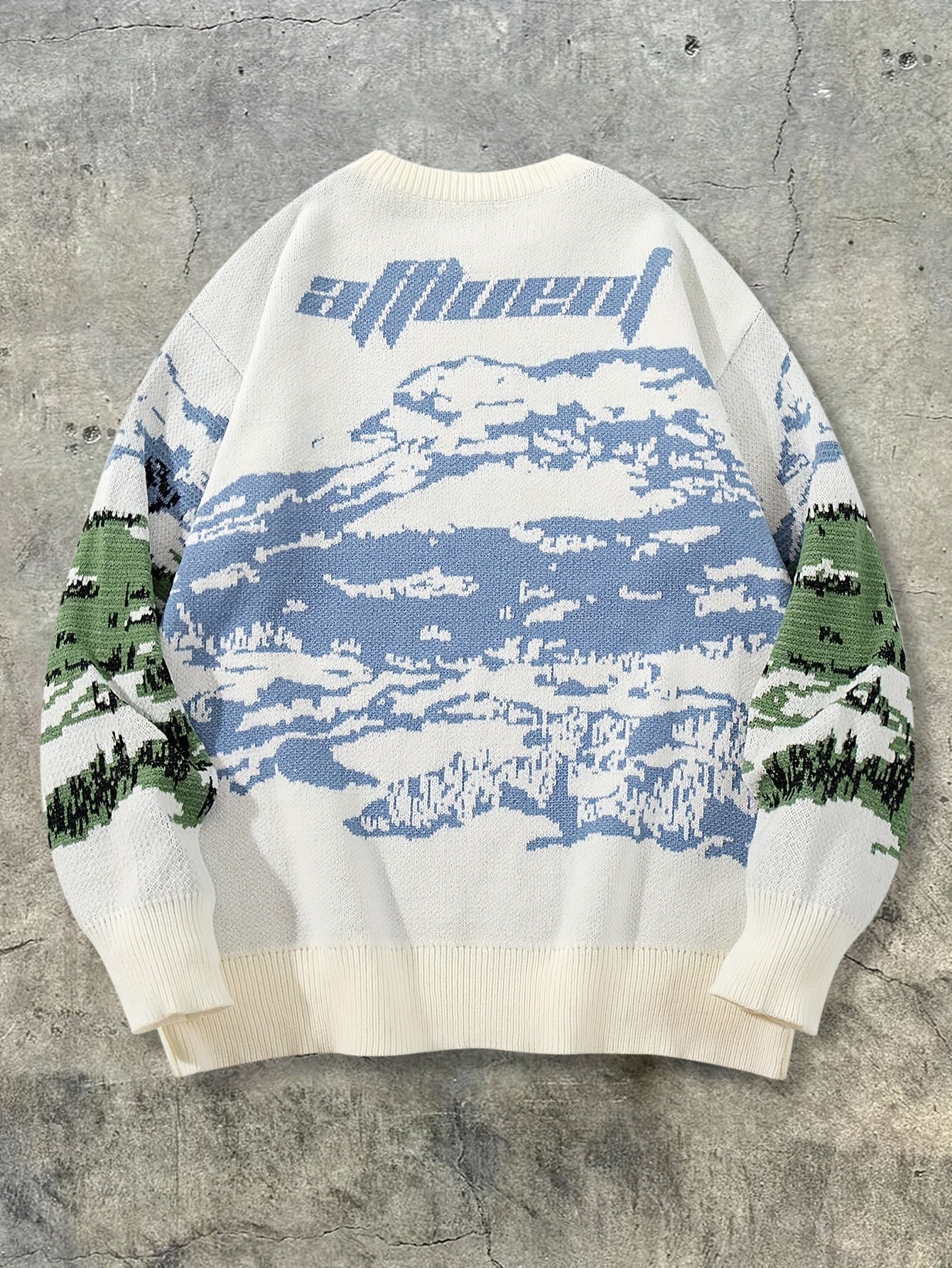 Vintage Cow Pasture Oversized Knit Sweater