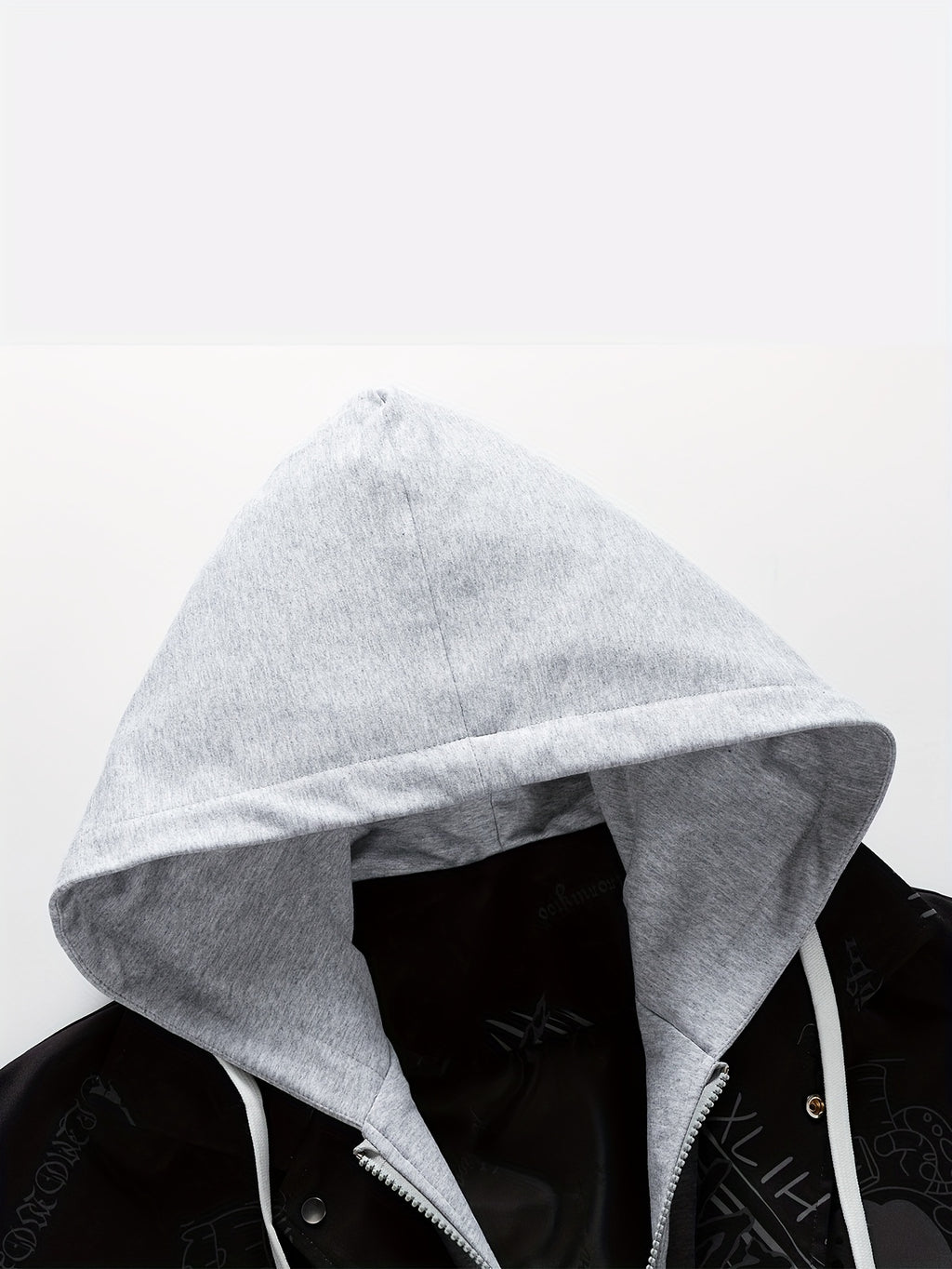 Astronaut Graffiti Two-Tone Hooded Windbreaker