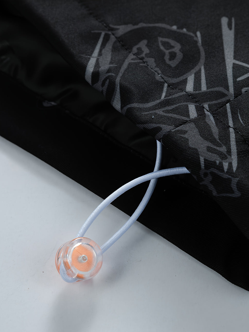 Astronaut Graffiti Two-Tone Hooded Windbreaker