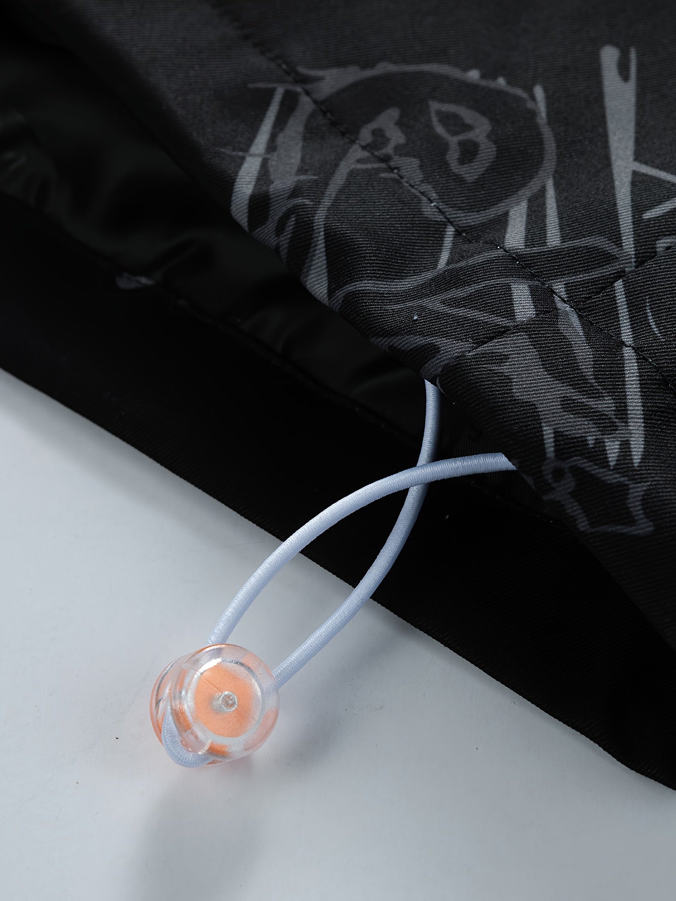 Astronaut Graffiti Two-Tone Hooded Windbreaker